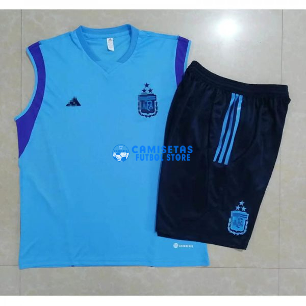 Camiseta de Entrenamiento Argentina Sin Mangas 2023 Kit Azul - Imagen 3