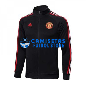 Chaqueta Manchester United 2022/2023 Negro con Rayas Largas