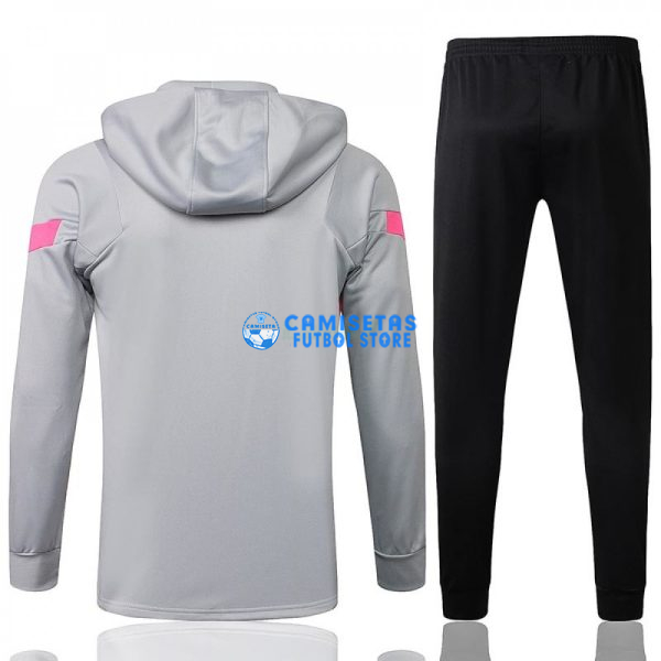Chaqueta PSG 2021/2022 Con Capucha Gris - Imagen 4
