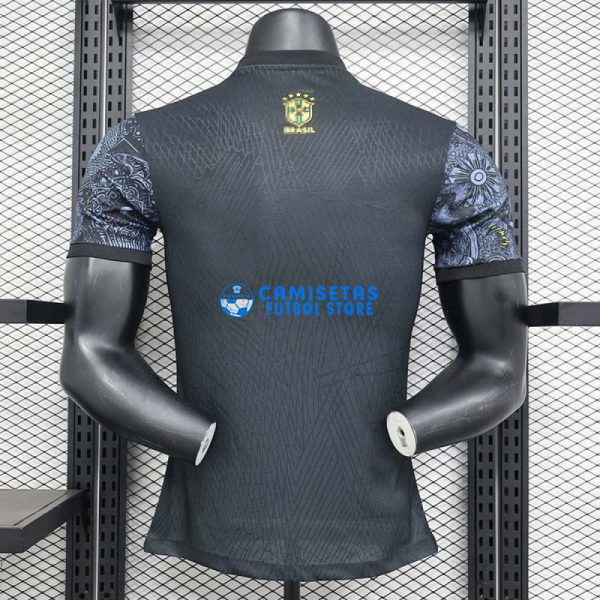 Camiseta Brasil 2024 Negro/Gris (EDICIÓN JUGADOR) - Imagen 2